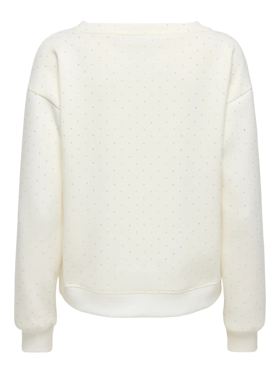 SUDADERA STRASS BEIGE
