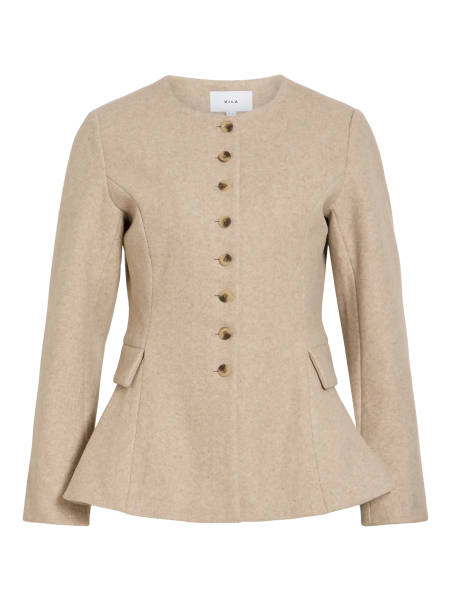 CHAQUETA PAÑO BEIGE
