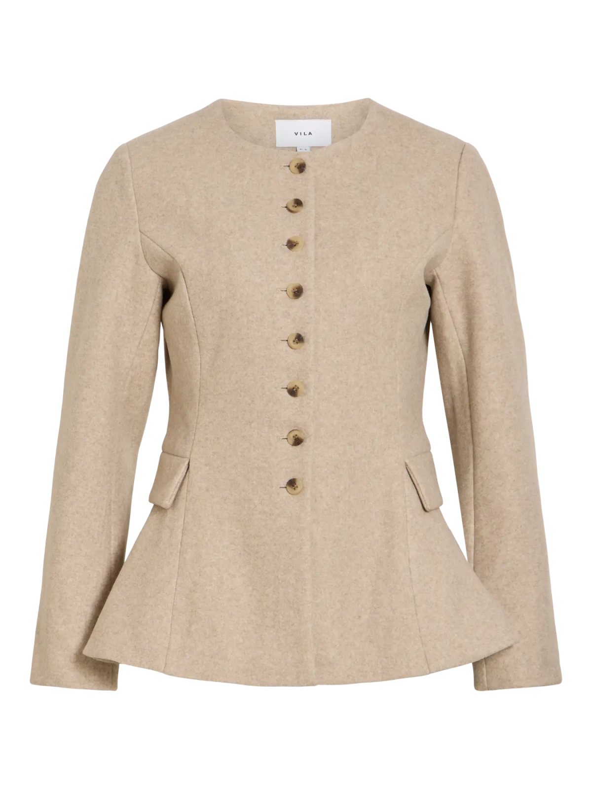 CHAQUETA PAÑO BEIGE