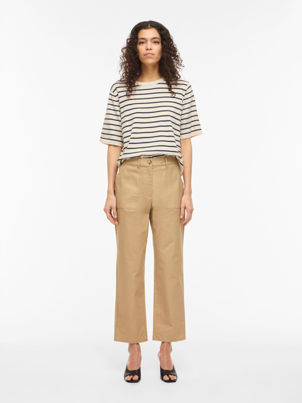 JERSEY BEIGE RAYAS MARINO
