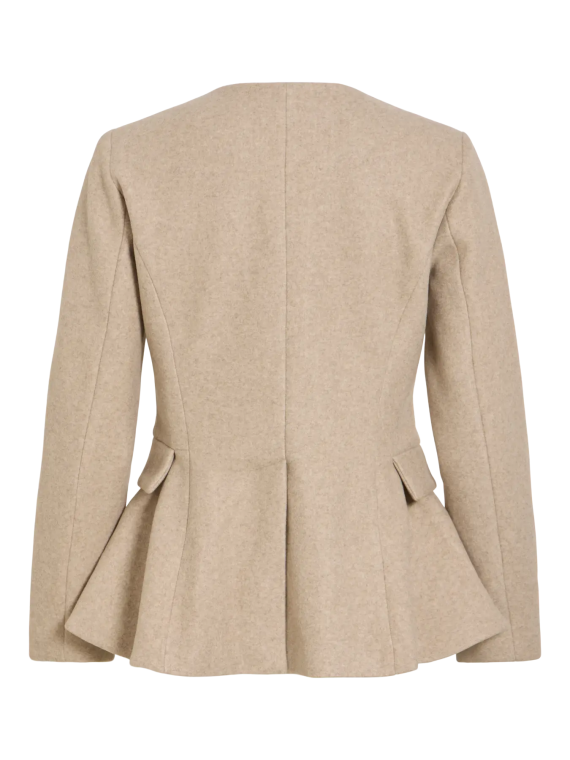 CHAQUETA PAÑO BEIGE