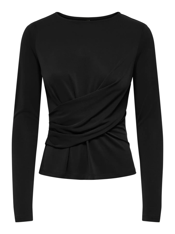CAMISETA DRAPEADA NEGRA