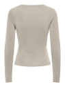 CAMISETA FRUNCIDA BEIGE