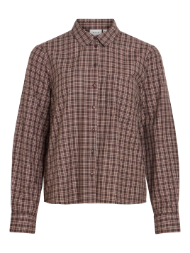 CAMISA CUADROS MARRON
