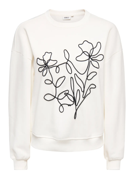 SUDADERA DETALLES FLOR