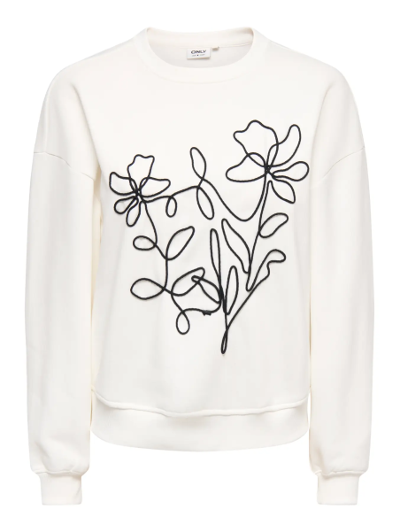 SUDADERA DETALLES FLOR