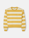 SUDADERA RAYAS MOSTAZA Y BEIGE