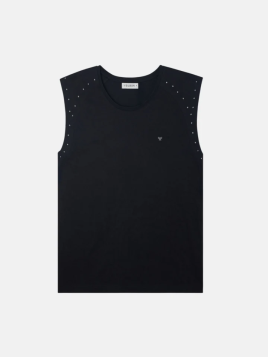 CAMISETA TACHUELAS NEGRA