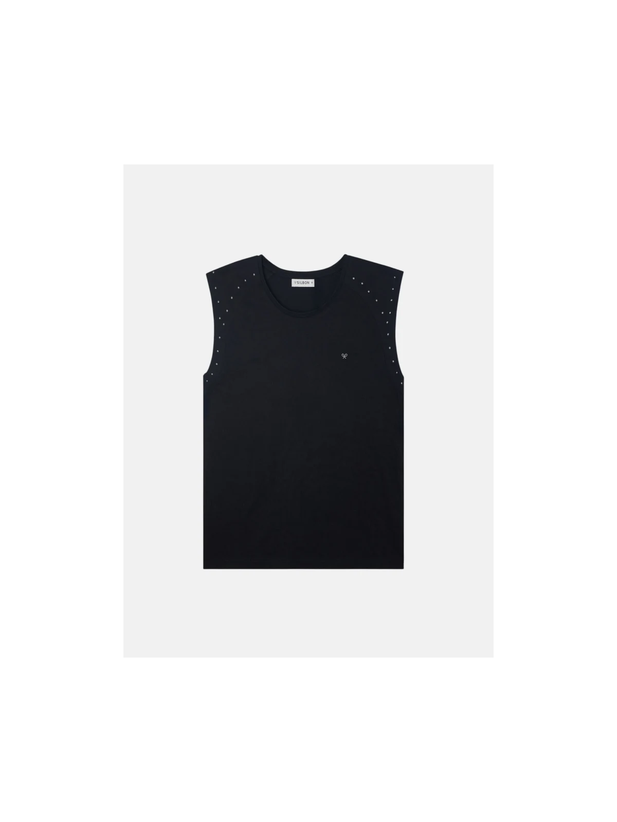 CAMISETA TACHUELAS NEGRA