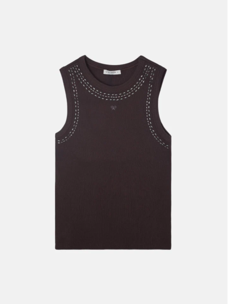 CAMISETA TACHUELAS MARRON