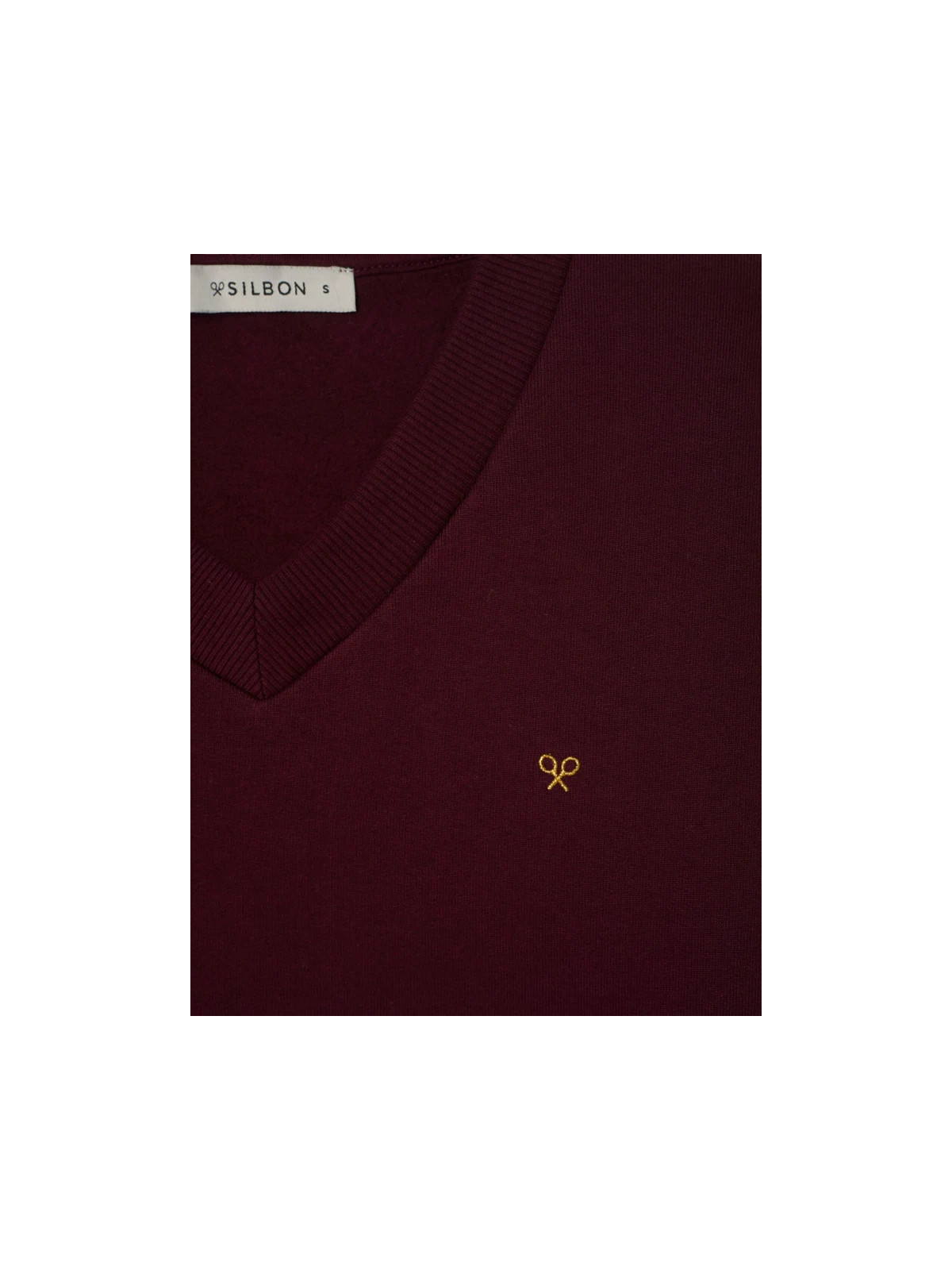 SUDADERA PICO BURDEOS