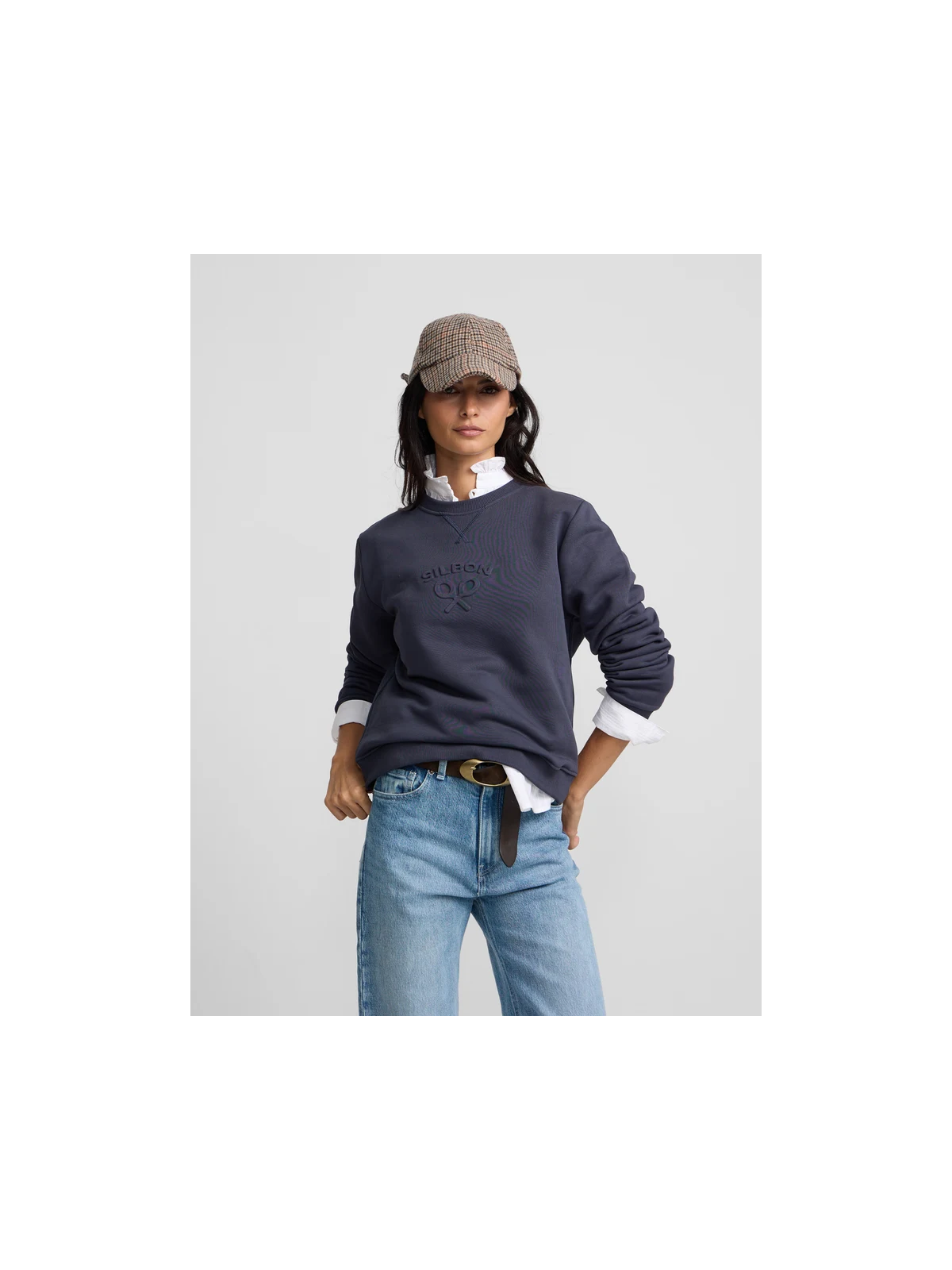 SUDADERA BASICA MARINO