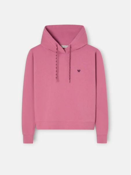 SUDADERA ROSA CON CAPUCHA