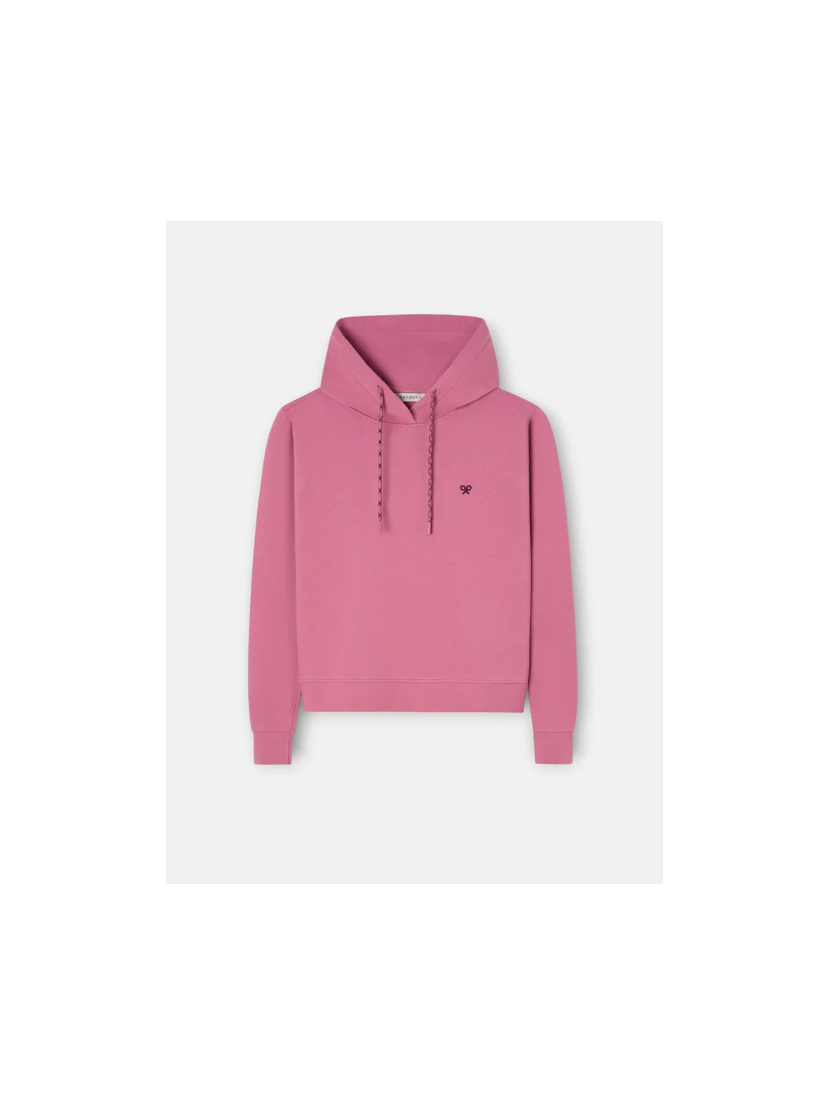 SUDADERA ROSA CON CAPUCHA