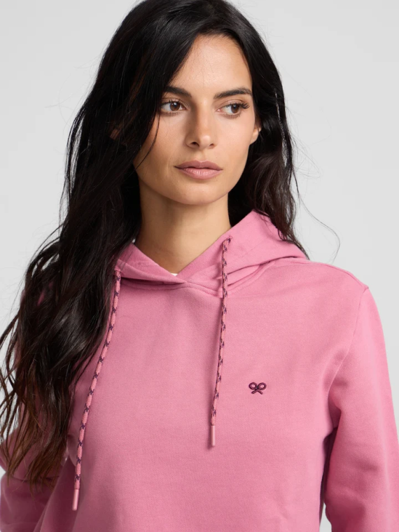 SUDADERA ROSA CON CAPUCHA