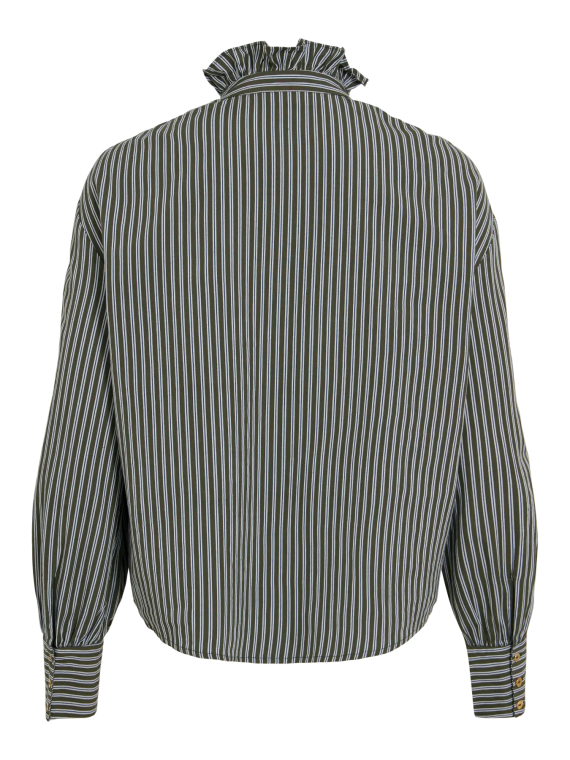 CAMISA RAYAS VERDE