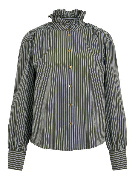 CAMISA RAYAS VERDE