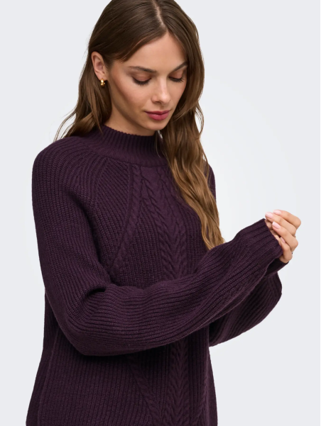 JERSEY CUELLO ALTO MORADO