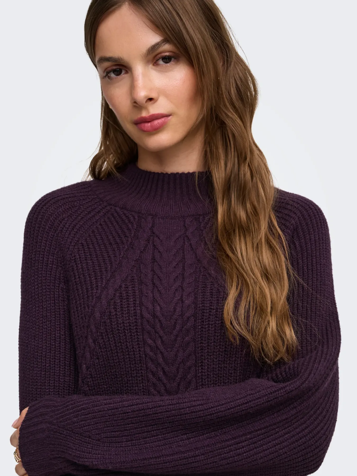JERSEY CUELLO ALTO MORADO
